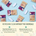 12 Pack Natural Multi-Purpose Cleaner - All Surface Multipurpose Cleaning Tablets Refill - Eco-Friendly Product & Cleaning Supplies - 1 Tablet =