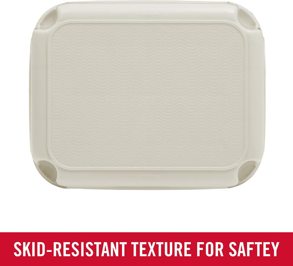 Rubbermaid Roughneck Step-Stool Bisque Lightweight Holds up to 300 pounds Ideal for Kitchen-Bath Skid-Resistant Bisque 1 ct (Pack of 1)