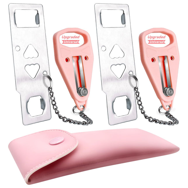 Acemining Portable Security Door Locker Travel Lockdown Locks for Additional Safety and Privacy Perfect for Traveling Ho