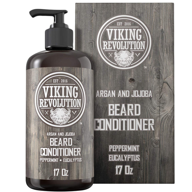 Viking Revolution Beard Conditioner W/Argan & Jojoba Oils - Softens & Strengthen