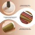 Makeup Brushes, EIGSHOW 5 Colors Essential Kabuki Makeup Brush Set with Ultra Soft Synthetic Fibers for Powder Blush Concealers Contouring