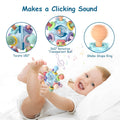 Baby Teething Toys - Infant Sensory Chew Rattles Toys - Newborn Montessori Learning Developmental Toy - Teethers for Babies 0 3 6 9 12 18 Months -
