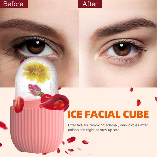 XHJRI Ice Cube Roller Massager for Face, Eyes and Neck Naturally Conditioning an