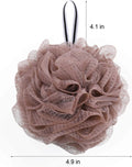 Bath Loofah Shower Sponge Pouf Body Scrubber Exfoliator Scrubber Ball (Set of 6) 60g-6pcs