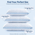QUTOOL Enhanced Cooling Pillows for Sleeping, Shredded Memory Foam Pillows 2 Pack, Bed Pillows Queen Size Set of 2, Support yet Soft Pillow for
