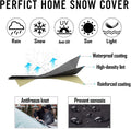 Windshield Snow Cover with Side Mirror Covers, Protects Windshield and Wipers from Weatherproof, Rain, Sun, Frost, Extra Large Size Fits for Most