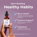 Maryruth Organics Vitamin D3 Liquid Drops | Megadose 4000 IU | USDA Organic Liquid Vitamin D Spray for Adults & Kids | Immune Support & Bone
