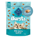 Blue Buffalo Bursts Crunchy & Creamy Cat Treats, Great for Training, Savory Seafood, 5-oz Bag Seafood 5 Ounce (Pack of 1)