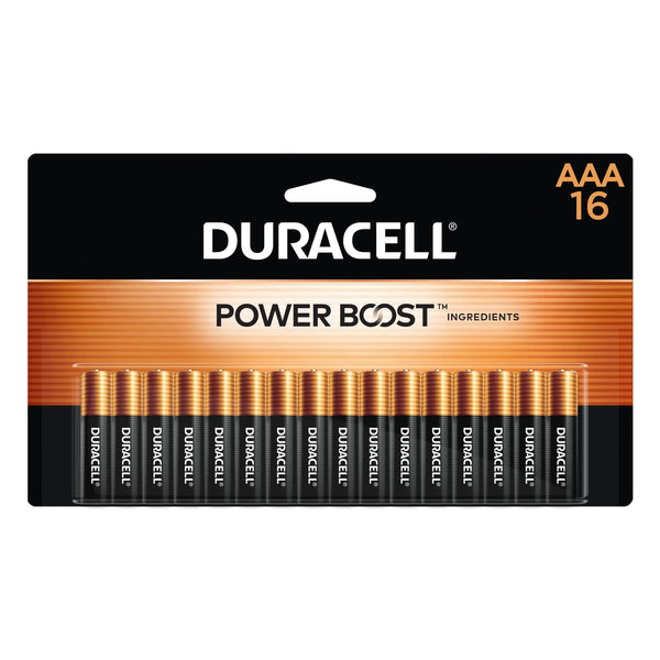 Duracell Coppertop AAA Batteries with Power Boost Ingredients, 16 Count Pack Triple a Battery with Long-Lasting Power, Alkaline AAA Battery for