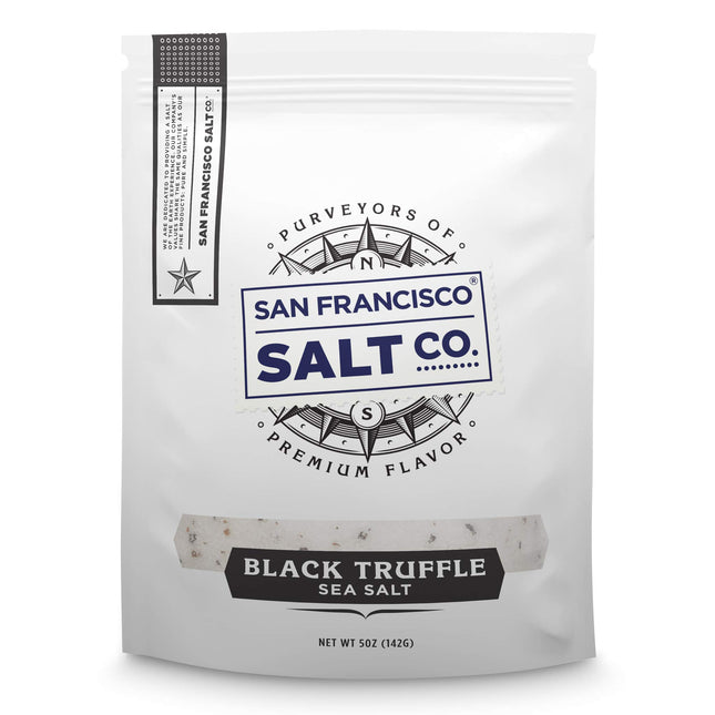 5 Oz. Resealable Pouch - Authentic Italian Black Truffle Salt by San Francisco Salt Company
