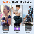 Smart Watch for Men Women(Answer/Make Calls), 1.96" HD Smartwatch, Fitness Tracker with 110+ Sport Modes, IP68 Waterproof, Heart Rate/Sleep/Step