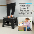 Handy Laundry Folding Lightweight Step Stool Is Sturdy Enough to Support Adults and Safe Enough for Kids. Opens Easy with One Flip. Great for