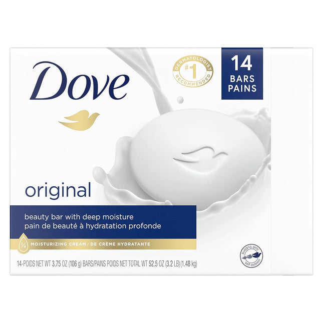 Dove Beauty Bar Gentle Skin Cleanser Moisturizing for Gentle Soft Skin Care Orig
