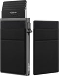 YESIIW Ultra-Slim Wallet for Men - Pop up Card Holder Mens Wallet with RFID Protection Minimalist Metal Wallets Billeteras De Hombres Gifts for