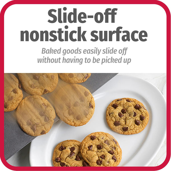 GoodCook AirPerfect Insulated Cookie Sheets Set of 2 Nonstick Carbon Steel Construction Pans for No-Burn Baking with Ergonomic Grip, 16 x 14-Inch,