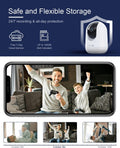 Indoor Security Camera 2K, Pet Camera with Phone App, WiFi Cameras for Home Security Camera for Dog/ Baby Monitor/Elder Pan Tilt, 5/2.4GHz, 24/7,