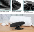 INNERNEED Soft Silicone Body Scrubber Handheld Shower Cleansing Brush, Gentle Exfoliating and Massage for All Kinds of Skin (Black)