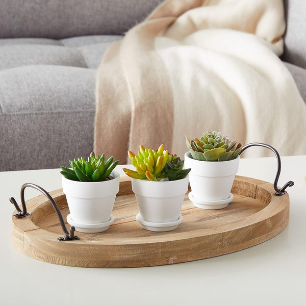 Juvale Mini Terracotta Pots - Pot with Drainage Hole - Versatile Succulent & Herb Planter - Paintable White Planter for Custom Decor - Pack of 12,