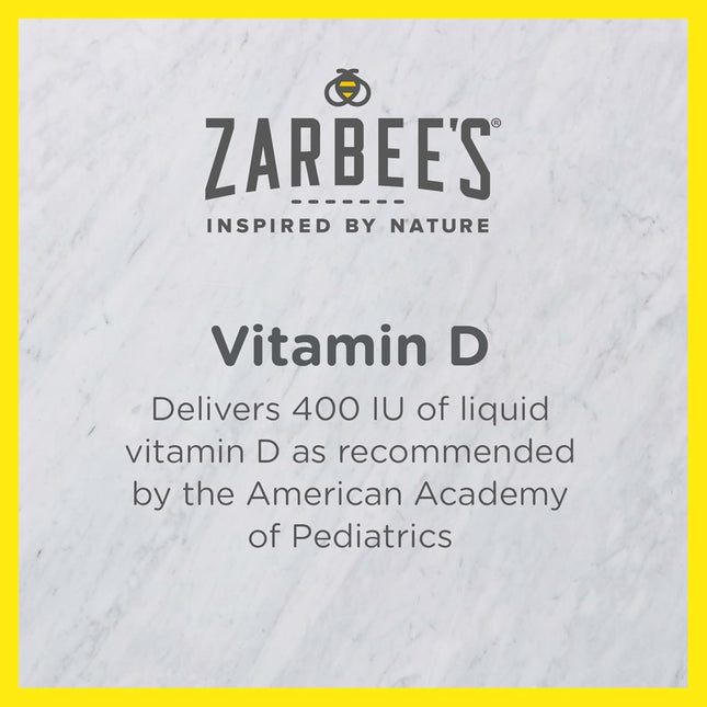 Zarbee'S Vitamin D Drops for Infants, 400IU (10Mcg) Baby & Toddler Liquid Supple