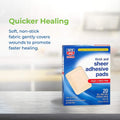 Rite Aid Sheer Adhesive Bandages with Sterile Non Stick Pad, 3" x 4" - 20 Count | Wound Care/First Aid Supplies | Bandage Wrap | Medical Tape for