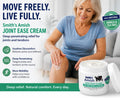 Smith's Amish Joint Ease Cream - Soothing Cooling Formula - 4 oz Jar | For Joint Discomfort, Stiffness & Muscle Tension - Arnica, Peppermint, Tea