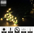 5MM Mini LED Christmas Lights,Led String Lights for Outdoor and Indoor Christmas Trees Decoration,Commercial Grade,Green Wire,17ft,UL Listed (Warm