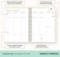 Blue Sky Day Designer 2025-2026 Weekly and Monthly Academic Year Planner Calendar, July 2025 - June 2026, 5.8" X 8.6", Flexible Cover, Laminated