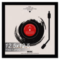 Vinyl Record Frame for the Wall Display Album Cover, Black 12.5 X 12.5 Frame for Any 12 Inch LP Record with Cover - 1 Pack/Black