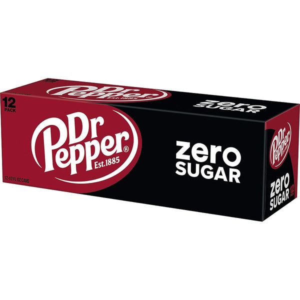 DR PEPPER ZERO SUGAR - 12 OZ, 12 PK