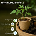 Bluepro 120 Packs 3.15 Inch Peat Pots, Biodegradable Pots for Seedlings with Drainage Holes, Herb Seed Starter 3.15 Inch-120Pcs Biodegradable Pots