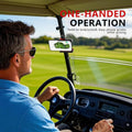 Industrial-Strength Magnetic Phone Holder for Golf Carts - 360° Adjustable | Quick Release, Secures iPhone 15 Pro/Samsung S24 Ultra on EZGO/Club