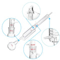 MXBAOHENG 1000Ml Soxhlet Extractor Kit Soxhlet Extraction Apparatus with 60/45 Graham Condenser, Flat Bottom Flask 29/32 Joint, Extractor Tube Lab