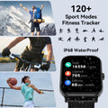 Smart Watch, 1.85" Smartwatch for Men Women (Answer/Make Call), Heart Rate, Sleep Monitor, Pedometer, 120+ Sport Modes Activity Tracker, IP68