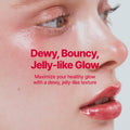 fwee Glowy Jelly Pot + Keychain SET | Dewy Jelly Lip & Blush Color, Tinted Glow Jelly Balm, Dewy Buildable Finish – Berry Jam (Peony Pink) | 0.14 oz