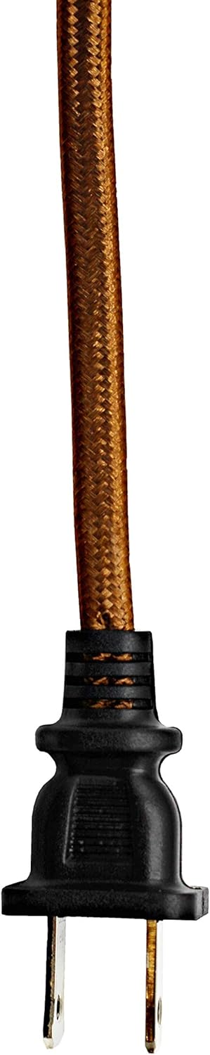 Creative Hobbies Rayon Cloth Covered Electric Lamp Cord with End Plug, Stripped 