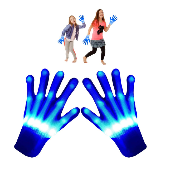 Cool Toys Gifts Blue LED Gloves,Rave Flashing Light up Gloves,Toys for Boys Girl