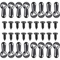 160-Piece Metal Picture Frame Set with 160 Screws, Turn Button Fasteners, Black Frame Hardware, Hanging Hangers for Photos, Crafts, Posters
