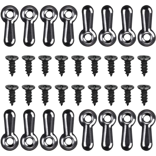 160-Piece Metal Picture Frame Set with 160 Screws, Turn Button Fasteners, Black Frame Hardware, Hanging Hangers for Photos, Crafts, Posters