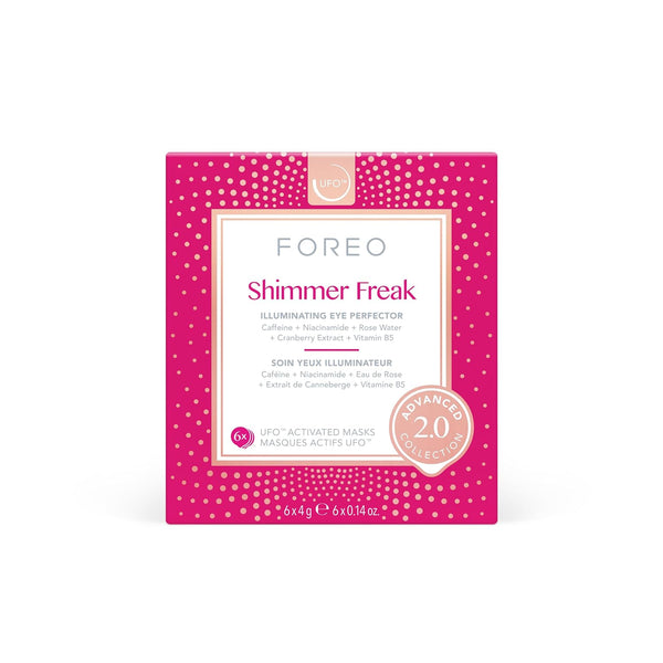 FOREO Shimmer Freak Advanced Collection 2.0 UFO-Activated Facial - Eye Contour Illuminating - Beauty & Personal Care - Rose Water - Niacinamide -
