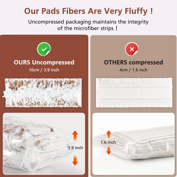 20 Pack Disposable Mopping Pads Refills Compatible with Swiffer PowerMop Wood Mop for Swiffer Wood Floor Cleaning Spray Clean Pads Replacement Brown