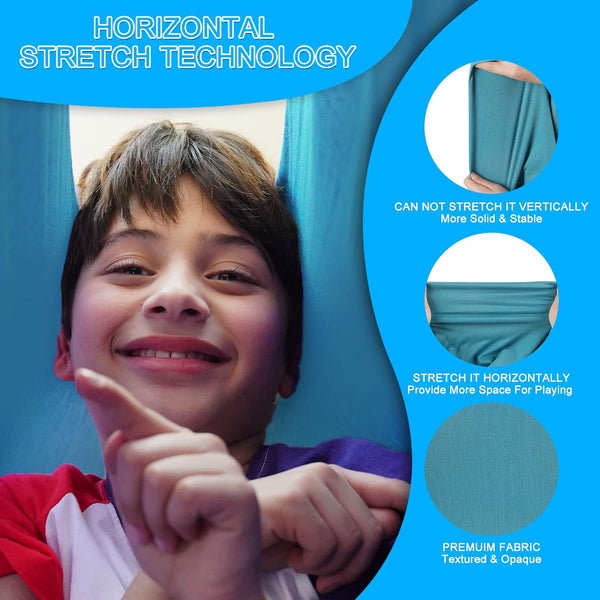 Indoor Therapy Sensory Swing for Kids, Special Needs Joy Cuddle Ceiling Snuggle Swings, Outdoor Room Adjustable Fabric Hammock for Children Child
