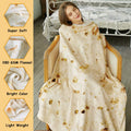 SeaRoomy Burritos Tortilla Throw Blanket, Tortilla Wrap Blanket, Novelty Funny Tortillas Round Blanket Giant Tortillas Round Soft Blankets for