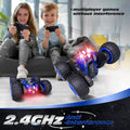 Tecnock Remote Control Car, 2.4Ghz RC Cars with USB-C Easy Charging, 4WD Double Sided 360ÃÂ° Rotates and Flips RC Stunt Car, Toys Gift for Boys and