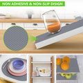Shelf Liners for Kitchen Cabinets Refrigerator Liners Waterproof & Oil-Proof Kitchen Cupboard Liner Plastic Drawer Mats EVA Non Adhesive Fridge