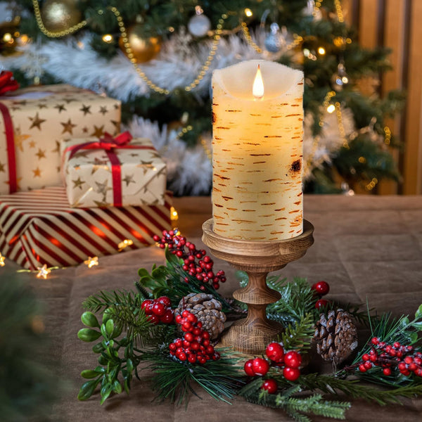 Flameless Battery Operated LED Candles 3D Wick With10Key Button Remote Control 24-Hour Timer Set of 2 Electric Flickering Pillar Real Waxï¼Wedding,