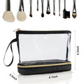 Ethereal Travel Makeup Bag, Clear Cosmetic Bag Make up Organizer TSA Approved Toiletry Bag, Waterproof Pouch for Women Purse for Toiletries