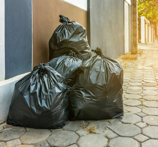 Tasker 55-60 Gallon Trash Bags Heavy Duty | Value 50 Count Bags W/Ties | Extra Large Industrial Trash Bags 55 Gallon, Lawn and Leaf Bags, Extra