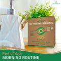 NOVEHA Tea Tree & Coconut Oil Eyelid & Lash Wipes | for Demodex, Blepharitis & Itchy Eyes, Box of 60 Individually Wrapped Eyelash Wipes with Aloe