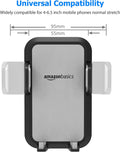 Amazon Basics Universal Portable Smartphone Holder for Car, Air Vent Mount, 360° Rotation, Easy to Install, One-Handed Release, Adjustable and