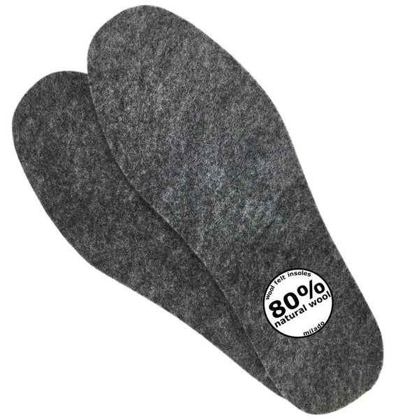 Wool Felt Warm Insoles,Soft Insert Insoles for Boots and Shoes,Wool Insoles for Men Women (Men's 9/Women's 10) Men's 9/ Women's 10 Wool Felt